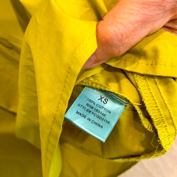 Good Luck Gem Lime Slime Green Tier Ruffle Square Neck Balloon Puff Sleeve Dress - Picture 7 of 15